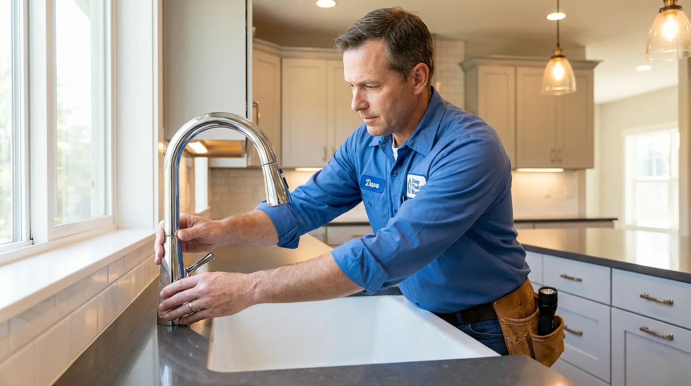 Kitchen faucet installation by Johns Plumbing LLC in George